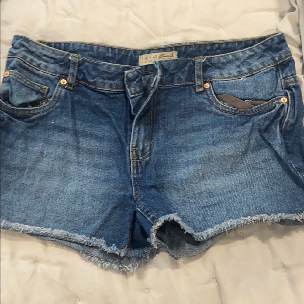 Blue jean shorts